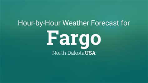 Thursday Night Mostly clear, with a low around 9. . Hourly forecast fargo nd